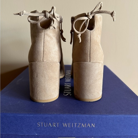Stuart Weitzman Lofty Suede Ankle Boots - Picture 5 of 8